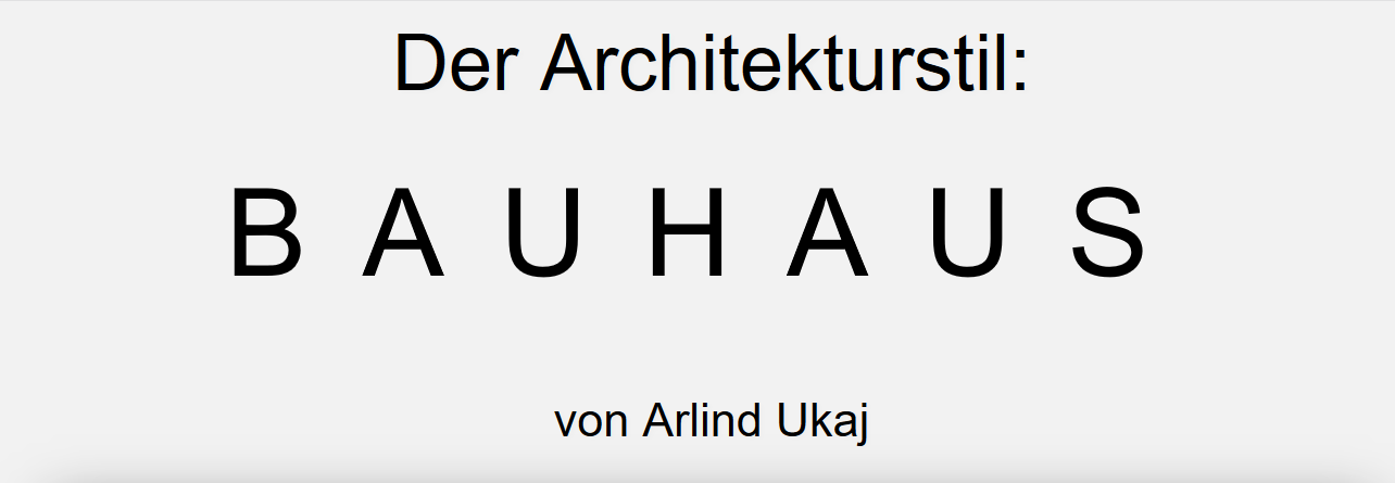 MM-SYS-2: Der Architekturstil Bauhaus